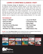 12 Easy Christmas Songs for Mandolin Back Cover
