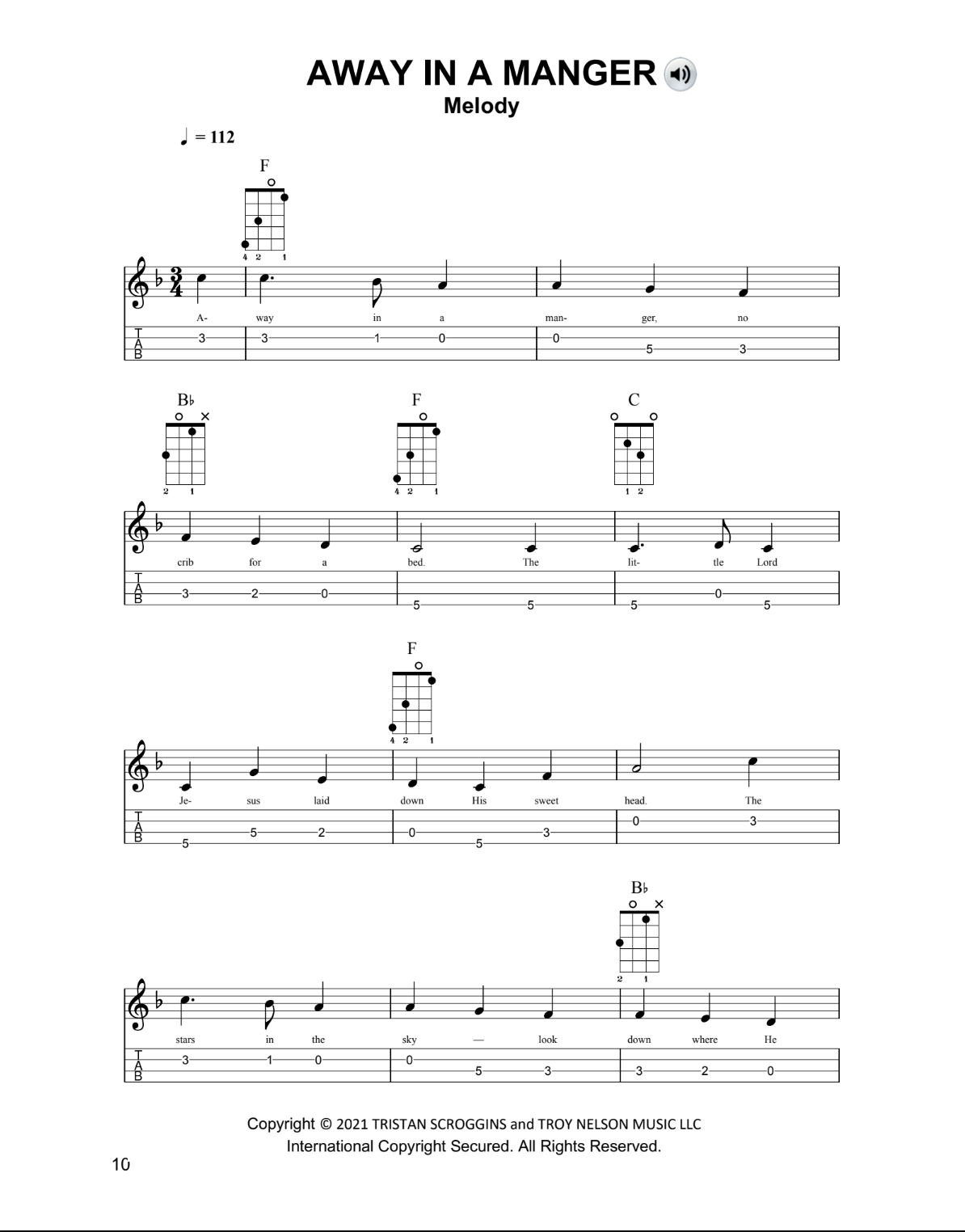 12 Easy Christmas Songs for Mandolin Sample Song