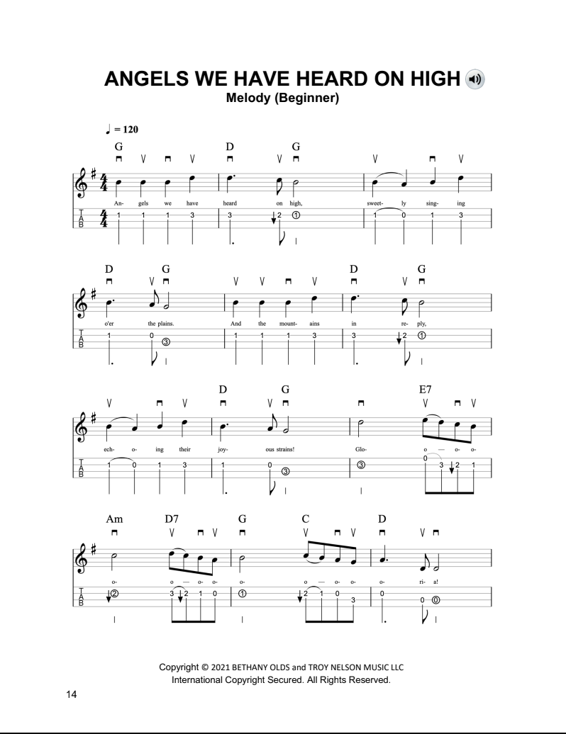 16 Easy Christmas Songs for Solo Violin