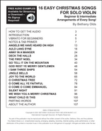 16 Easy Christmas Songs for Solo Violin