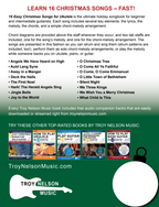 16 Easy Christmas Songs for Ukulele: Quick & Easy Chord Melody & Strumming Arrangements for Solo Ukulele