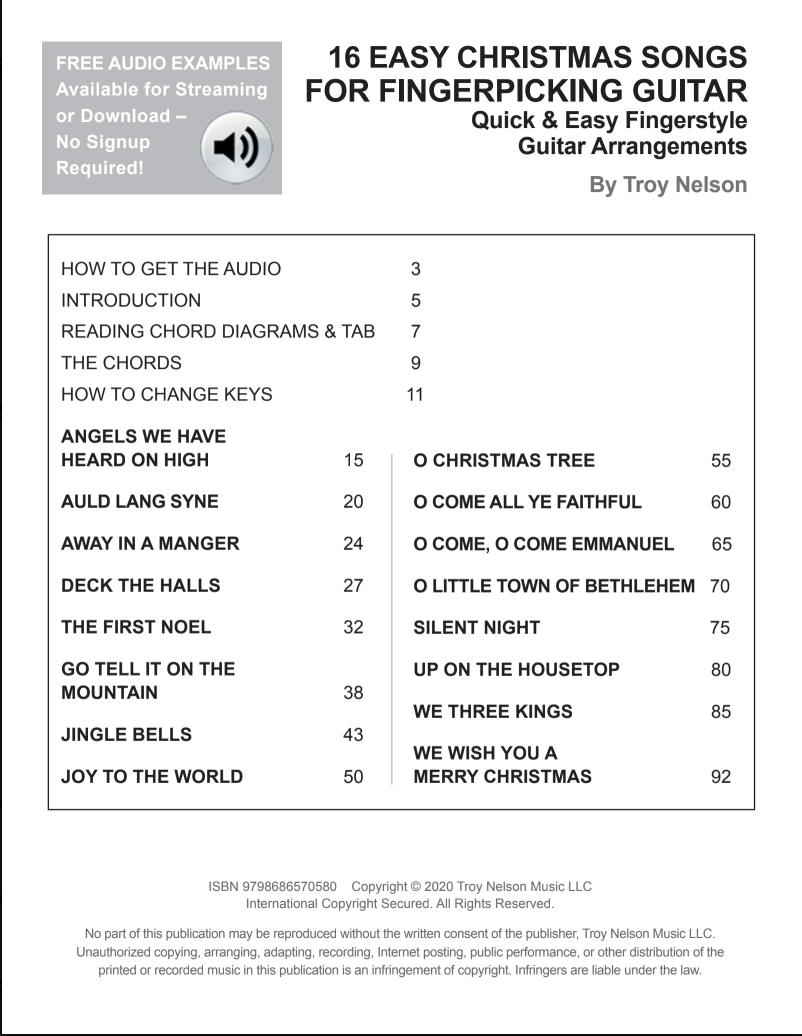 16 Easy Christmas Songs for Fingerpicking Guitar