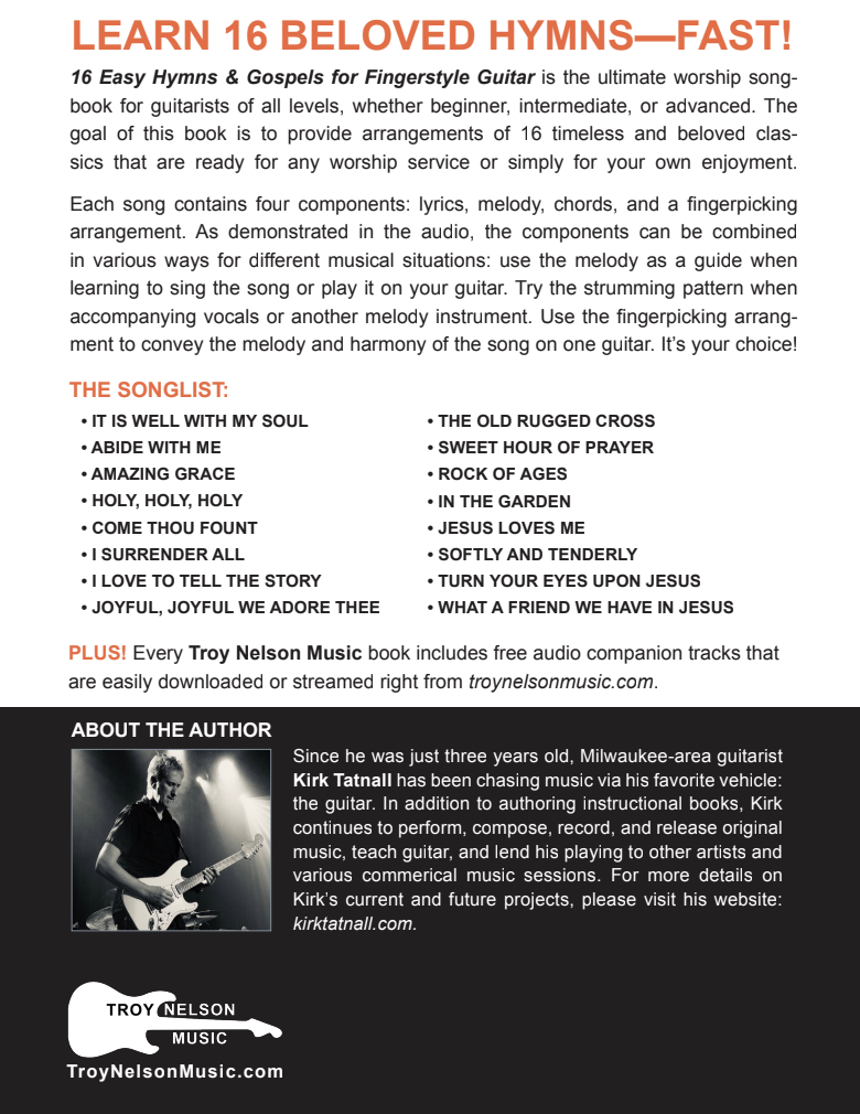 16 Easy Hymns and Gospels for Fingerstyle Guitar