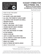 16 Easy Hymns for Solo Piano, Volume 1