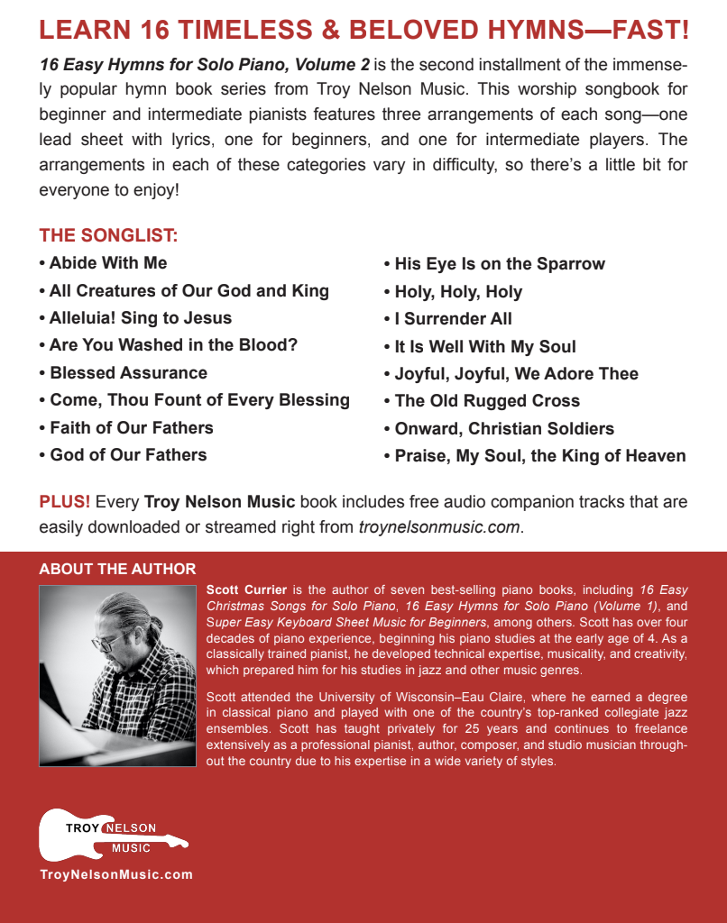 16 Easy Hymns for Solo Piano, Volume 2
