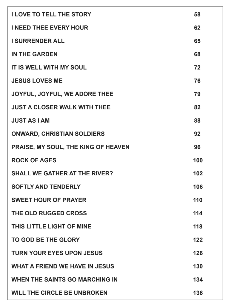 Super Easy Acoustic Guitar Hymns Sheet Music