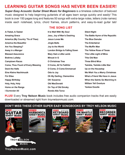 Super Easy Acoustic Guitar Sheet Music