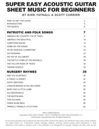 Super Easy Acoustic Guitar Sheet Music