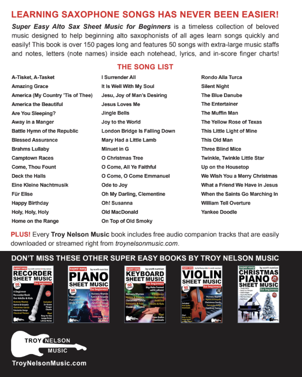 Super Easy Alto Sax Sheet Music