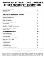 Super Easy Baritone Ukulele Sheet Music