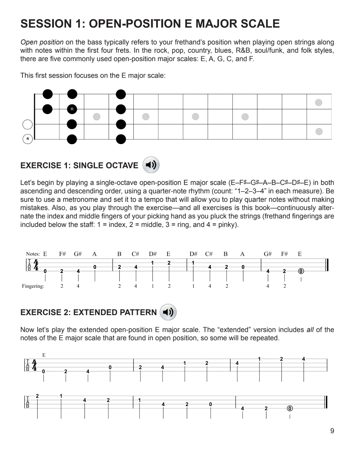 Bass for Beginners: Major & Minor Scales + Exercises