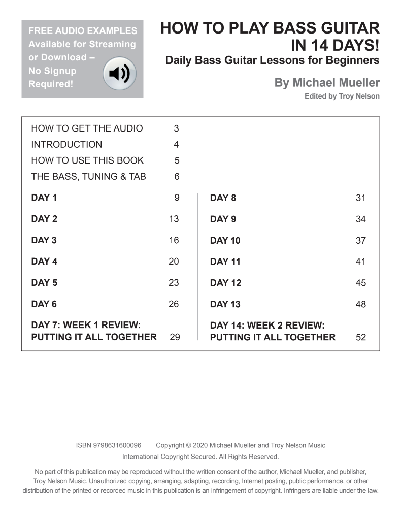 How to Play Bass Guitar in 14 Days