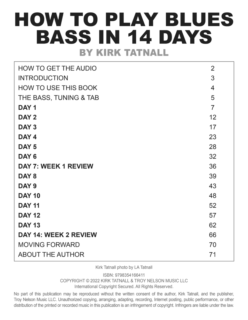 How to Play Blues Bass in 14 Days