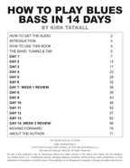 How to Play Blues Bass in 14 Days