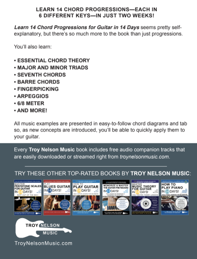 Learn 14 Chord Progressions for Guitar in 14 Days