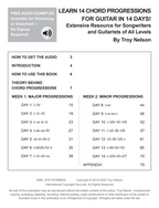 Learn 14 Chord Progressions for Guitar in 14 Days