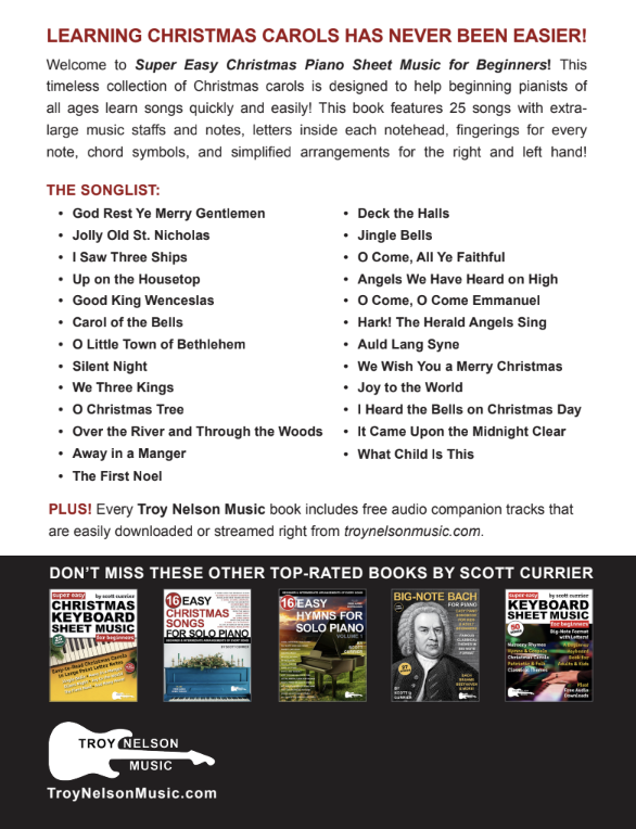 Super Easy Christmas Piano Sheet Music