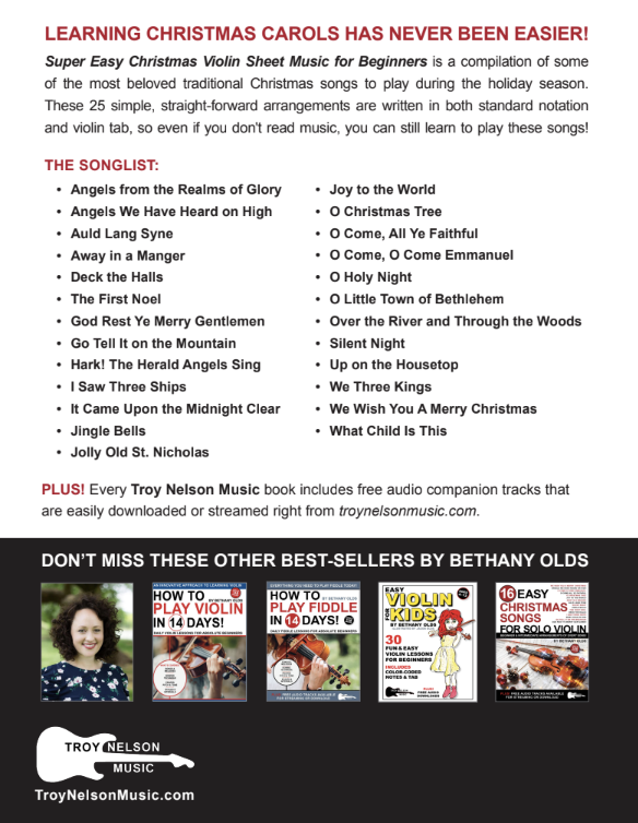 Super Easy Christmas Violin Sheet Music