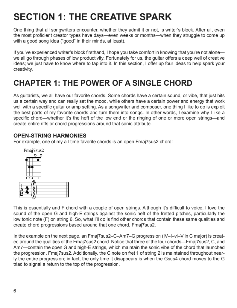 Creative Songwriting on Guitar