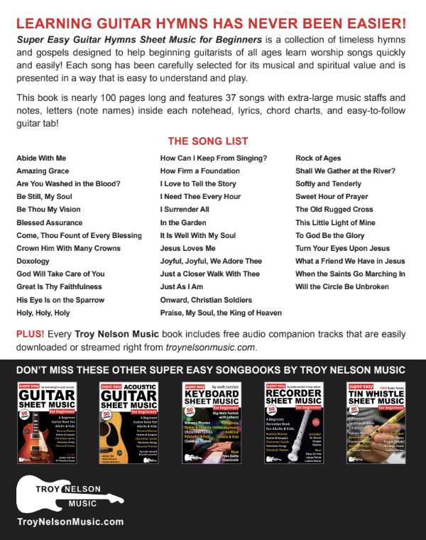 Super Easy Guitar Hymns Sheet Music