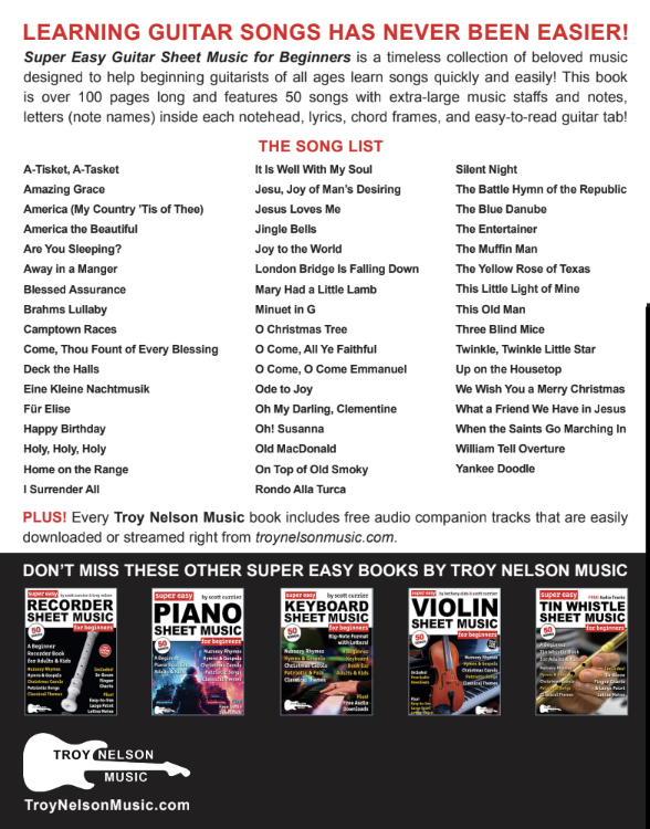 Super Easy Guitar Sheet Music
