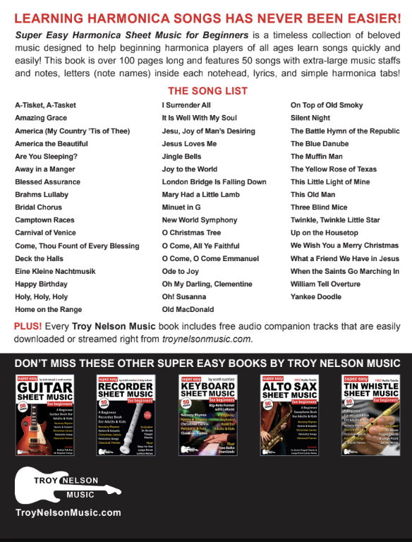 Super Easy Harmonica Sheet Music