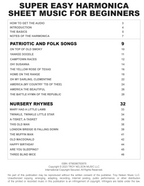 Super Easy Harmonica Sheet Music