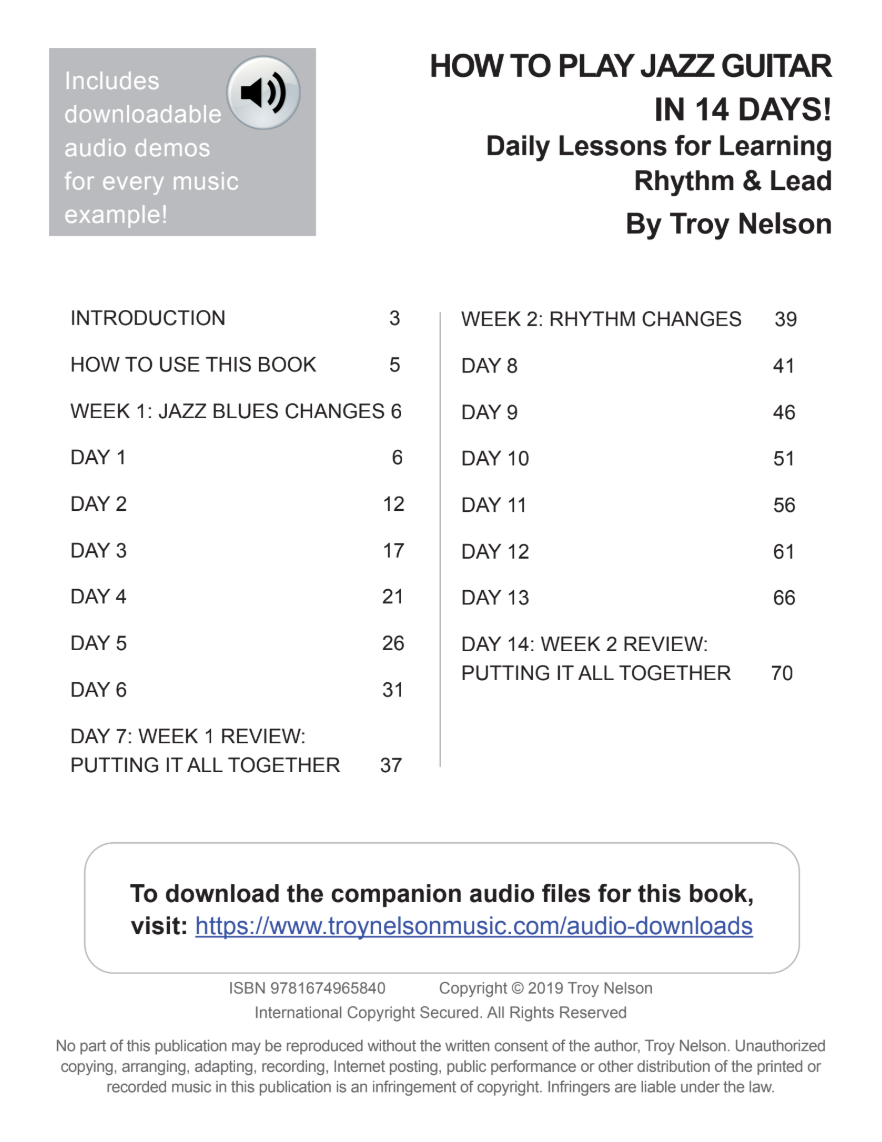 How to Play Jazz Guitar in 14 Days