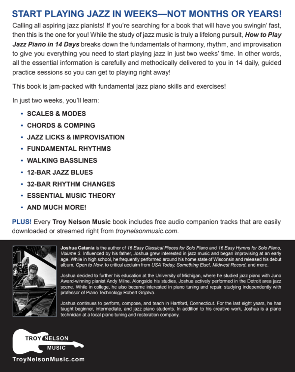 How to Play Jazz Piano in 14 Days