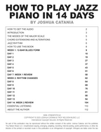 How to Play Jazz Piano in 14 Days