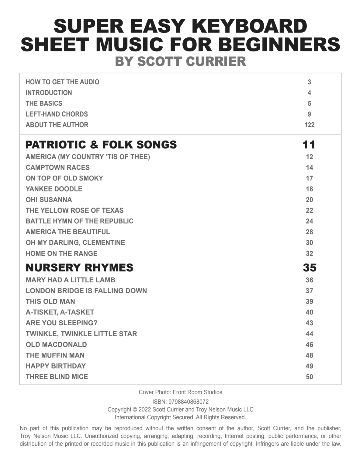 Super Easy Keyboard Sheet Music