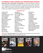 Super Easy Piano Sheet Music