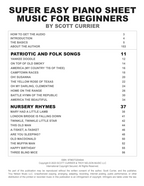 Super Easy Piano Sheet Music