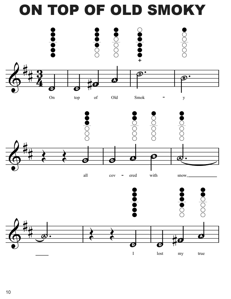 Super Easy Tin Whistle Sheet Music