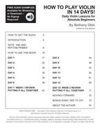 How to Play Violin in 14 Days: Daily Violin Lesson, Method for Absolute Beginners