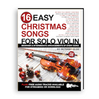 vioin book cover with Christmas decorations