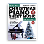 Image of Piano with Christmas Decorations on a Book Cover