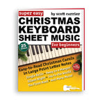 Image of Keyboard with Christmas Decorations on a Book Cover