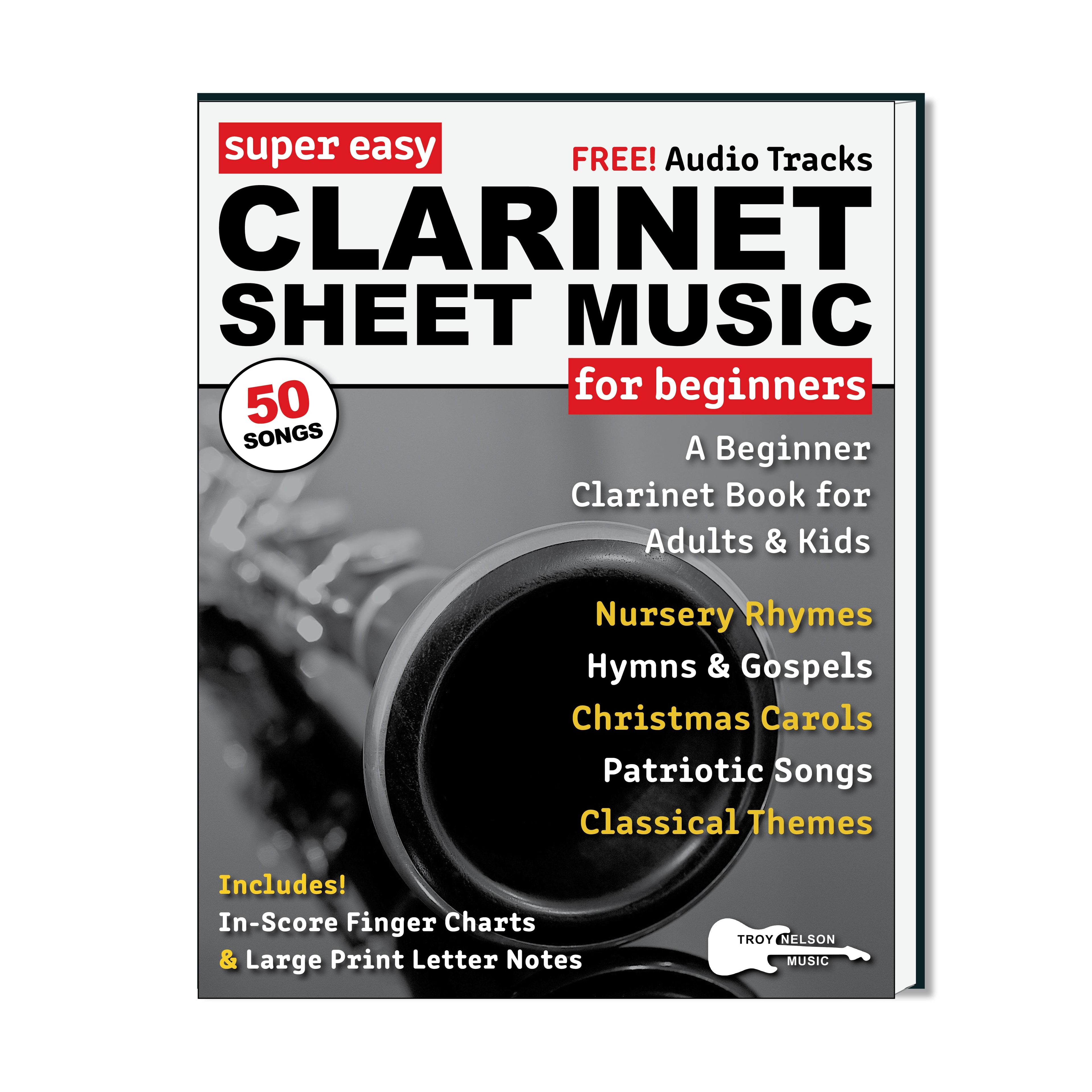 Image of Clarinet with Christmas Decorations on a Book Cover