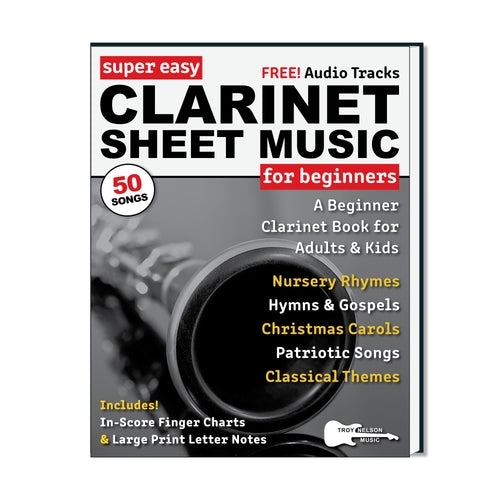 Image of Clarinet with Christmas Decorations on a Book Cover